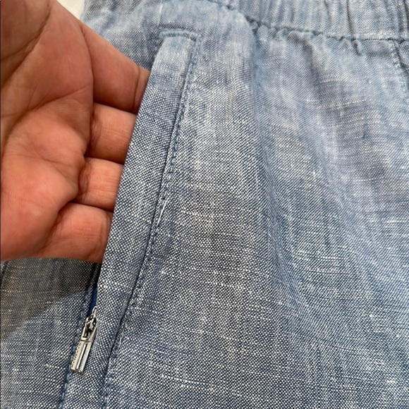 Athleta Blue Track Pants Relaxed Fit Joggers With Pockets - Picture 5 of 16